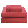 Queen Size Bed Sheets  1800 Thread Count  Fabric 4-Pieces Bed Linen